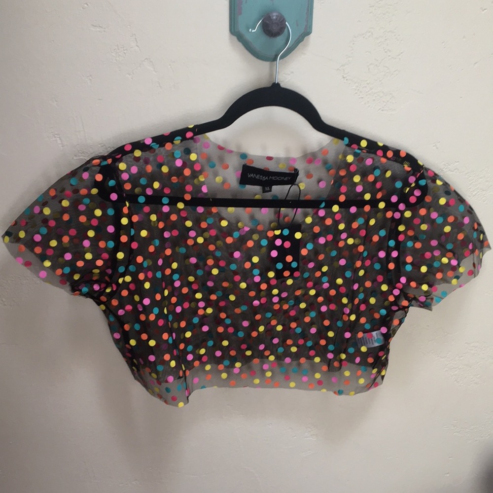 Vanessa Mooney Mesh Crop Top
